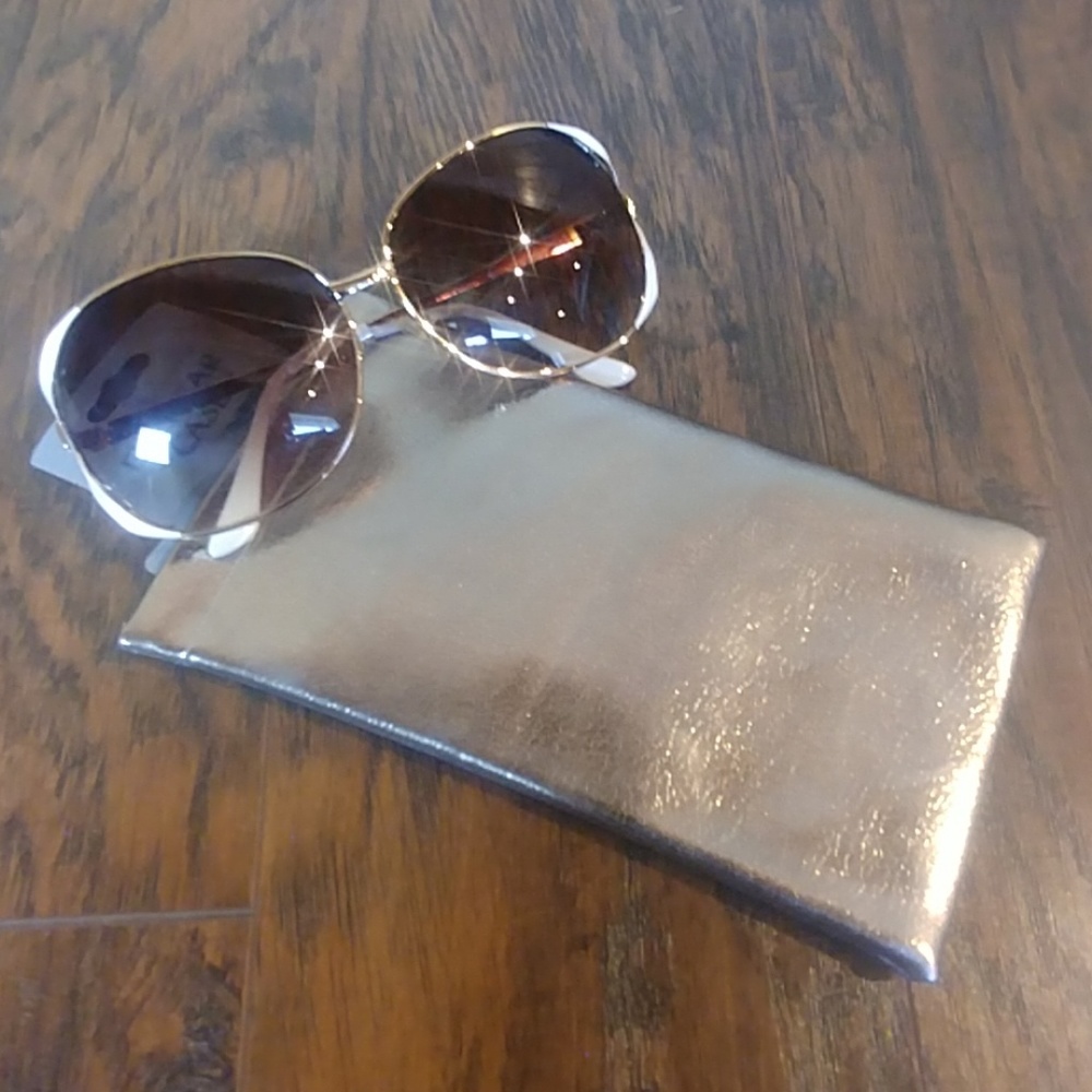 Bronze Shimmer Eye Glass Protective Case Brown - Picture 3 of 8